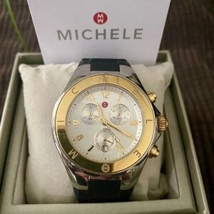 MICHELE Women's Jellybean Silicone Strap Watch (Like New)